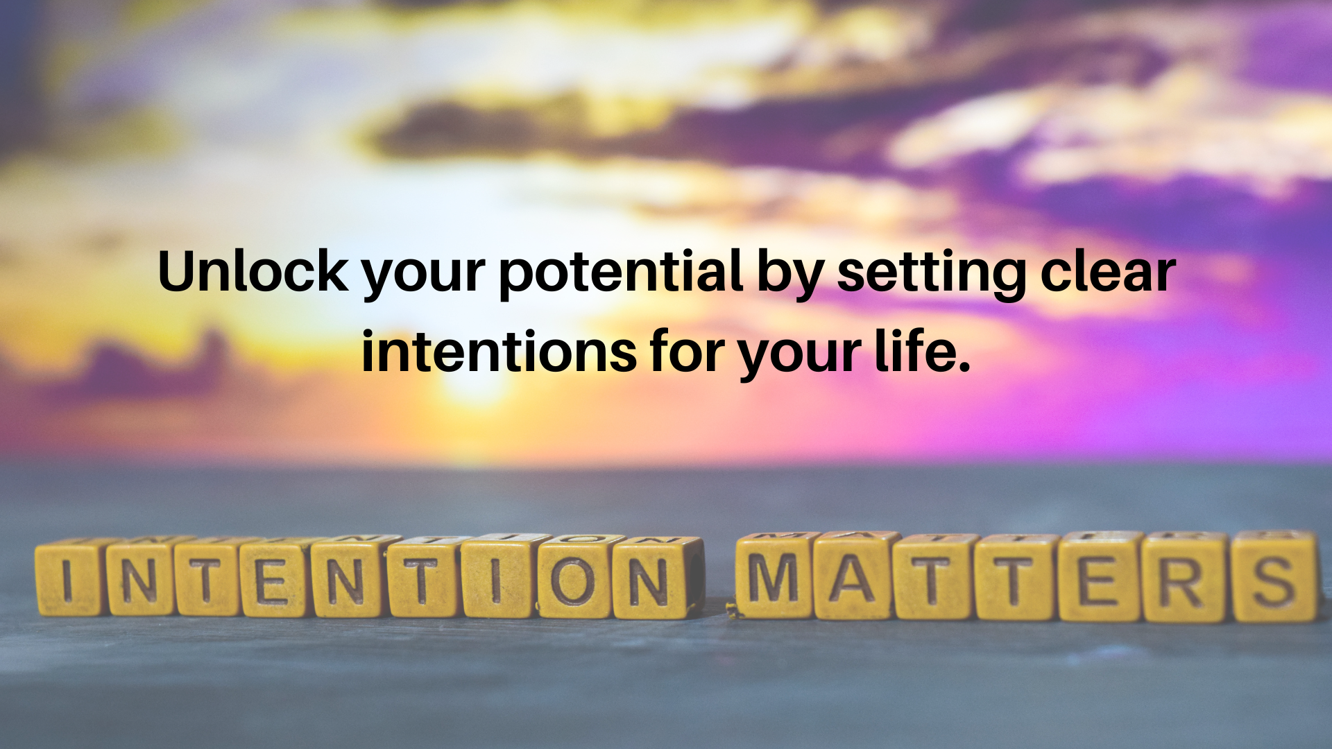 Take control of your life with the power of intentional living.